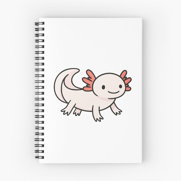 Item preview, Cute Leucistic Axolotl Cartoon Kawaii Animal Design designed and sold by RetroPop23.