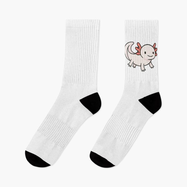 Item preview, Cute Leucistic Axolotl Cartoon Kawaii Animal Design designed and sold by RetroPop23.