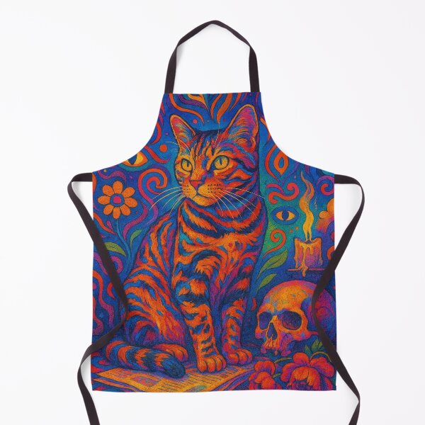 Item preview, KaleidoCat – Bengal in Psychedelic Swirls designed and sold by LesChatsArt.