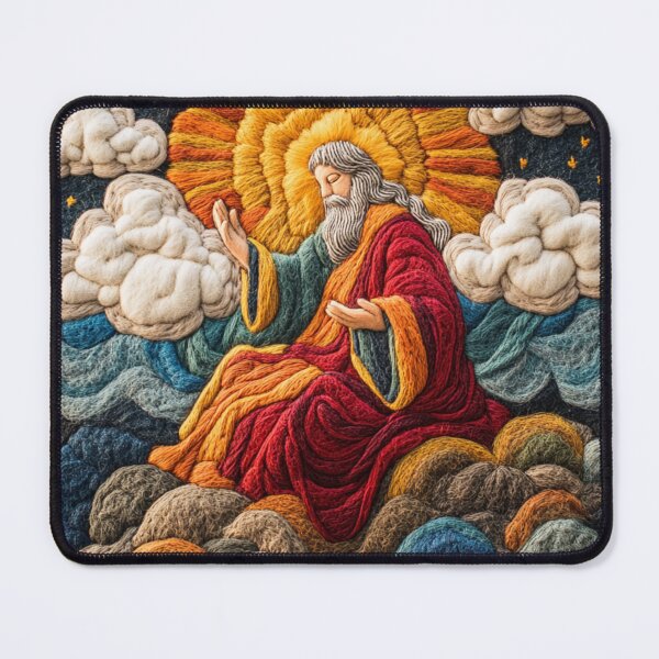 Item preview, Sacred Felt Appliqué – Jesus in Divine Light designed and sold by gods-art-25.