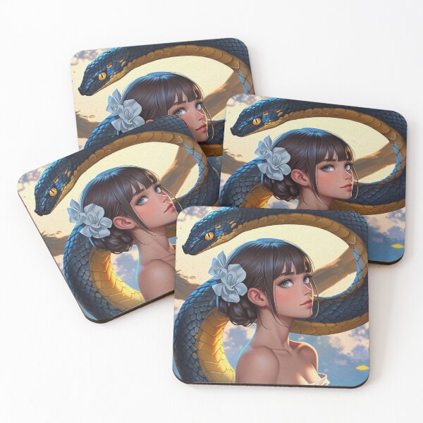 Item preview, Beautiful woman with a snake designed and sold by caperaerik.