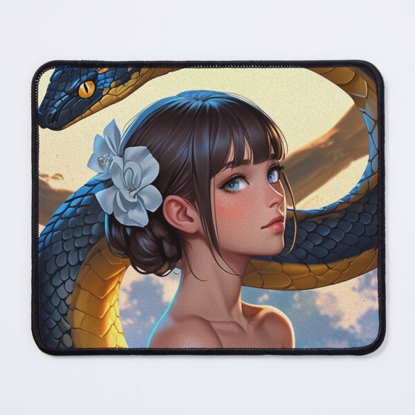 Item preview, Beautiful woman with a snake designed and sold by caperaerik.