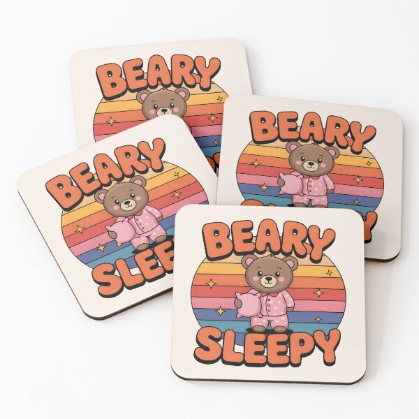 Item preview, Beary Sleepy – Cute Bear Pun Design designed and sold by Jollys-ArtShop.