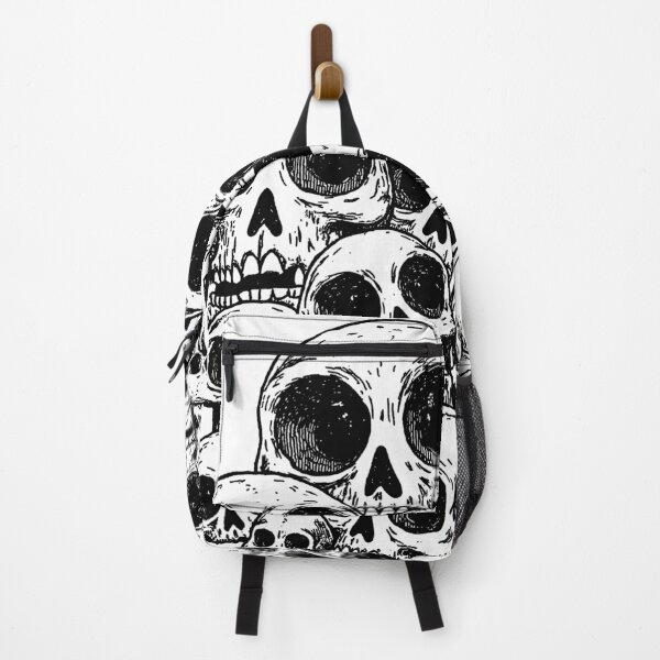Item preview, Crazy cute funny skulls in japan style manga anime ink drawing doodling designed and sold by VonKalt.