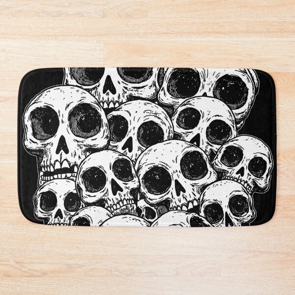 Item preview, Crazy cute funny skulls  in japan style manga anime ink drawing doodling designed and sold by VonKalt.