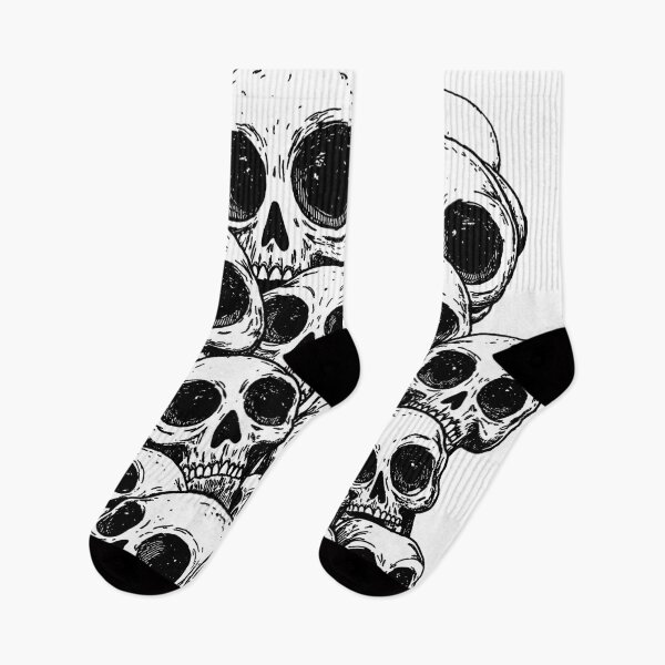 Item preview, Crazy cute funny skulls  in japan style manga anime ink drawing doodling designed and sold by VonKalt.