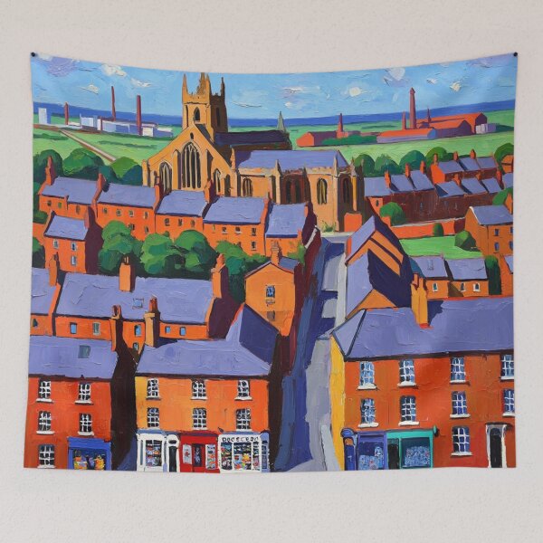 Item preview, Northern England painting vintage artwork designed and sold by Vintage Designs +.