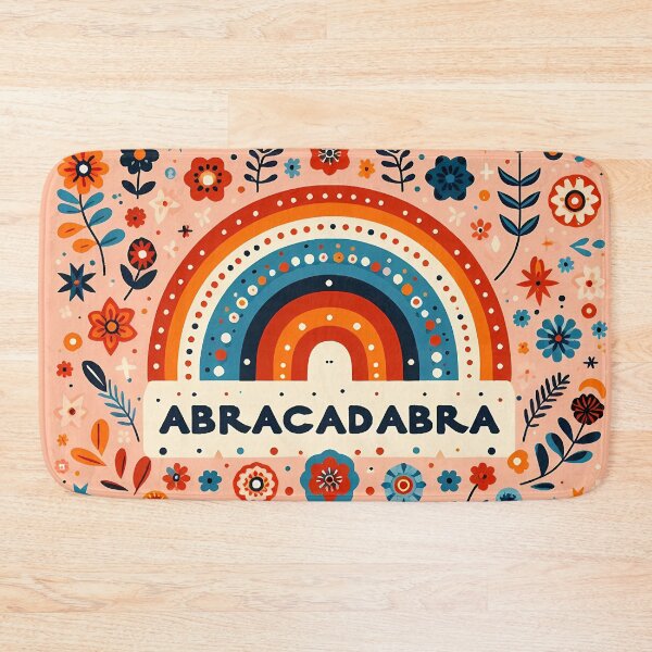 Item preview, Scandinavian Folk Art Abracadabra – Vibrant Floral Rainbow Magic by heidiannemorris designed and sold by FOLK ART FUSION.