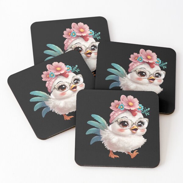 Item preview, Crazy Chicken Lady – Cute & Quirky Farmyard Chick designed and sold by CRAZY&ART.