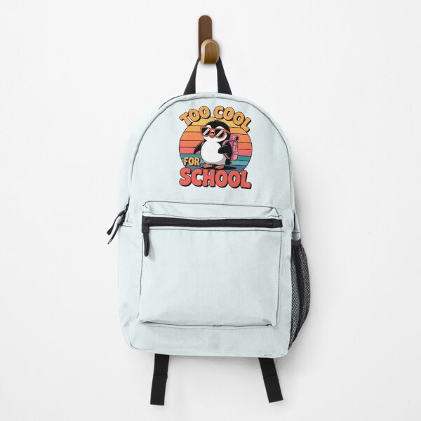 Item preview, Too Cool for School – Funny Penguin Pun designed and sold by Jollys-ArtShop.
