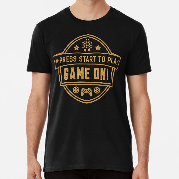 Item preview, “Press Start to Play” T-shirt - Esprit Gamer designed and sold by Indoni.