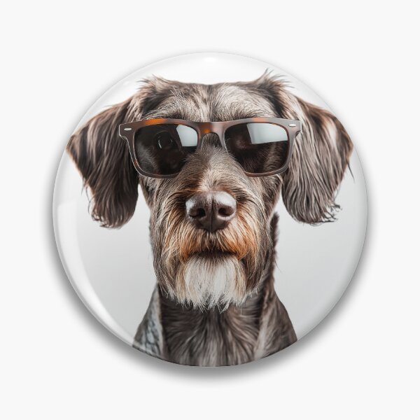 Item preview, Funny cool German Wirehaired Pointer Dog wearing sunglasses designed and sold by LazyOwlStore.