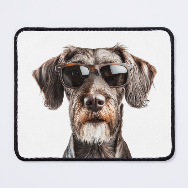 Item preview, Funny cool German Wirehaired Pointer Dog wearing sunglasses designed and sold by LazyOwlStore.
