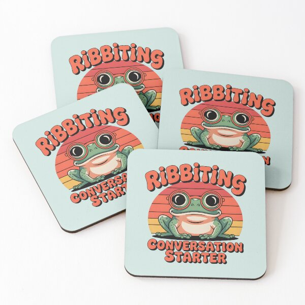 Item preview, Ribbiting Conversation Starter – Funny Frog Pun  designed and sold by Jollys-ArtShop.