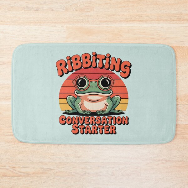 Item preview, Ribbiting Conversation Starter – Funny Frog Pun  designed and sold by Jollys-ArtShop.