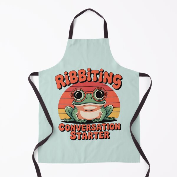 Item preview, Ribbiting Conversation Starter – Funny Frog Pun designed and sold by Jollys-ArtShop.