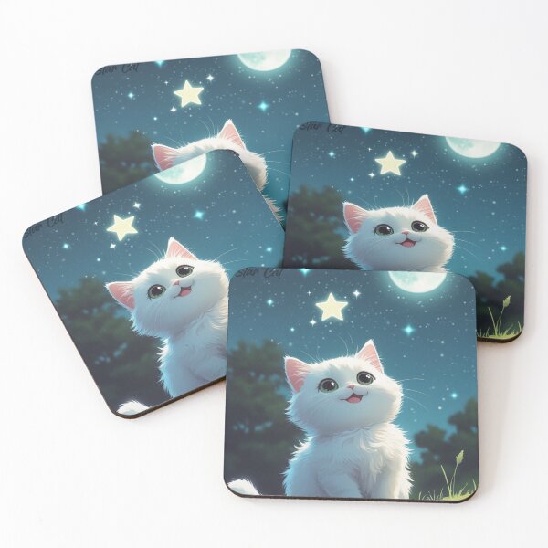 Item preview, Tender white cat designed and sold by caperaerik.
