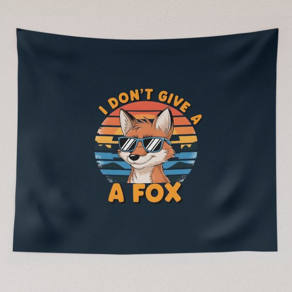 Item preview, I Don’t Give a Fox – Sassy Fox Pun designed and sold by Jollys-ArtShop.
