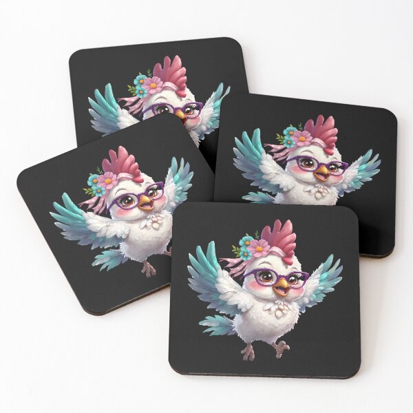 Item preview, Crazy Chicken Lady – Cute & Quirky Farmyard Chick designed and sold by CRAZY&ART.