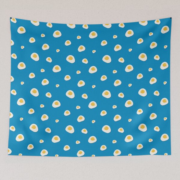 Item preview, fried eggs pattern designed and sold by Renartdesign.