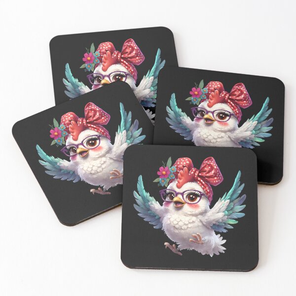 Item preview, Crazy Chicken Lady – Cute & Quirky Farmyard Chick designed and sold by CRAZY&ART.