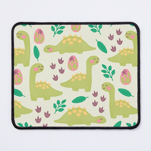 Item preview, cute green dinosaur pattern designed and sold by winterpumpkin.