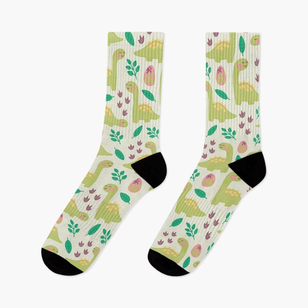 Item preview, cute green dinosaur pattern designed and sold by winterpumpkin.