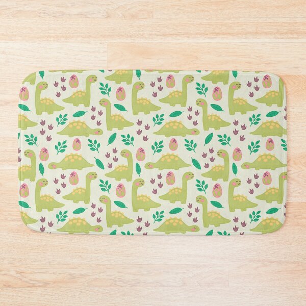 Item preview, cute green dinosaur pattern designed and sold by winterpumpkin.
