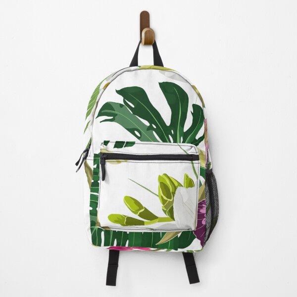 Item preview, Beautiful floral seamless pattern with white freesia and exotin tropical flowers and palm leaves. designed and sold by MatyKotiv.