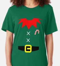 Elf Costume for Carnaval Christmas Halloween Party Slim Fit T-Shirt