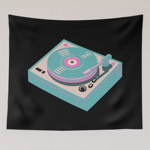 Item preview, Analog Symphony - Retro Turntable Illustration designed and sold by BRU Design.