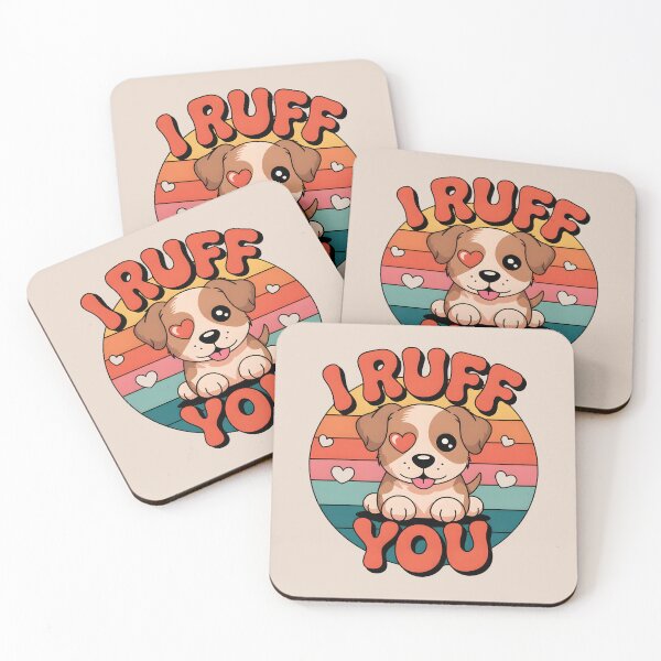 Item preview, I Ruff You – Adorable Puppy Pun designed and sold by Jollys-ArtShop.