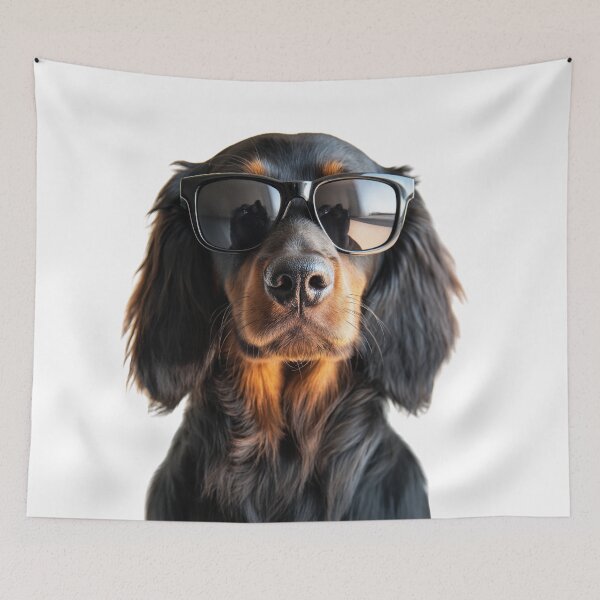 Item preview, Funny cool Gordon Setter Dog wearing sunglasses designed and sold by LazyOwlStore.