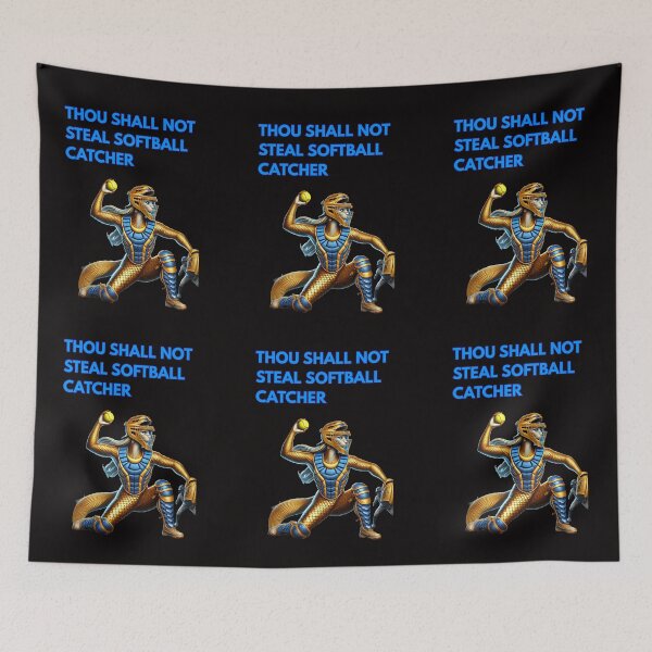Item preview, Thou Shall Not Steal Softball Catcher designed and sold by TrendsLook.
