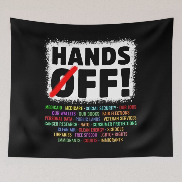 Item preview, Hands Off Protest Social Security And Medicare Protest designed and sold by Har-vee.