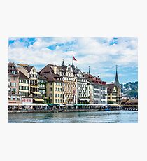 View of historic Luzern city center Photographic Print