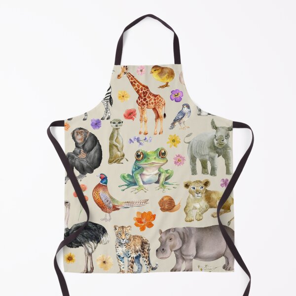 Item preview, Safari Animals Mosaic - Watercolor Cottagecore Decor designed and sold by TuncGK.