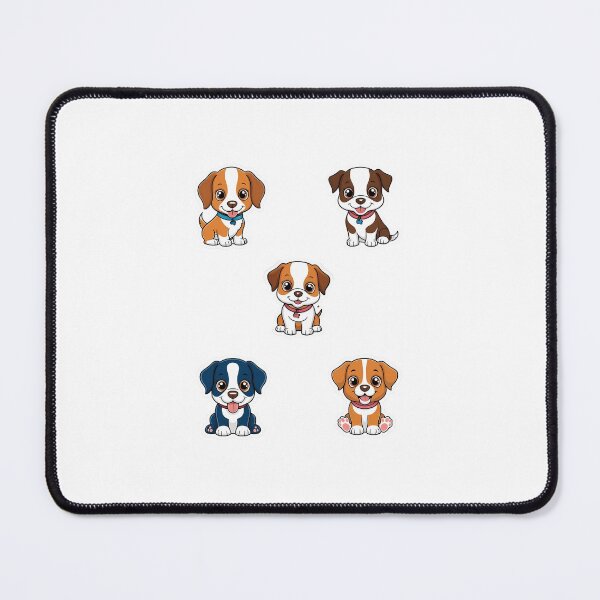 Item preview, Cartoon Puppies with Stripe designed and sold by PaperCraftersUk.