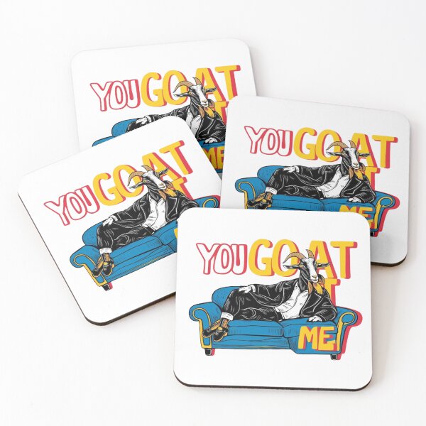 Item preview, You Goat Me - Funny Goat Pun Art designed and sold by WeirdSketcher.