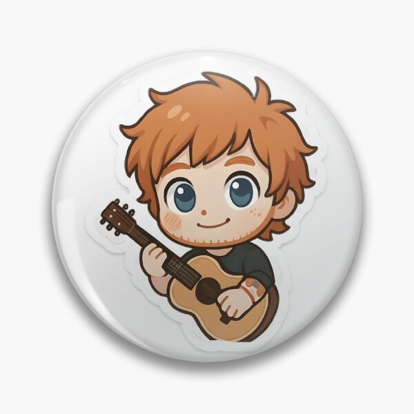 Artikelvorschau, Ed Sheeran Chibi-Gitarrist Sticker entworfen und verkauft von NotoriousDaman.