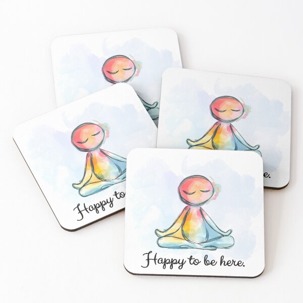 Item preview, Happy to be here designed and sold by KindfulQuotes.