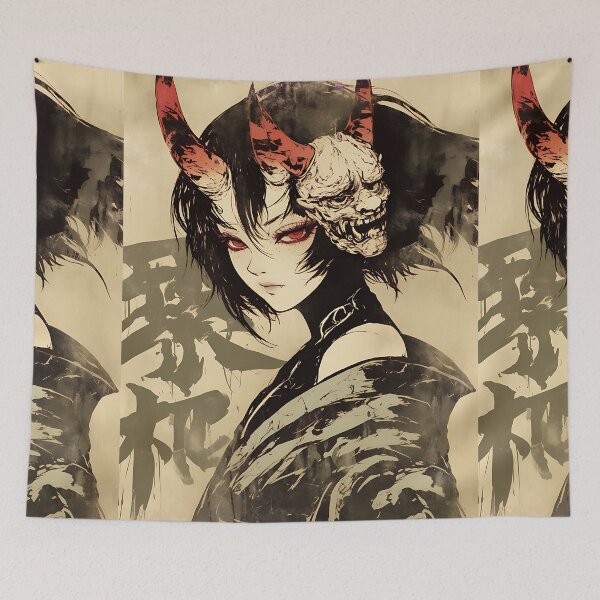 Item preview, Oni Girl: Anime Yokai Princess designed and sold by bapupa.