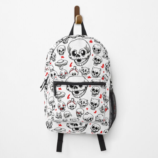 Item preview, Crazy cute funny skulls and faces in japan style manga anime ink drawing designed and sold by VonKalt.