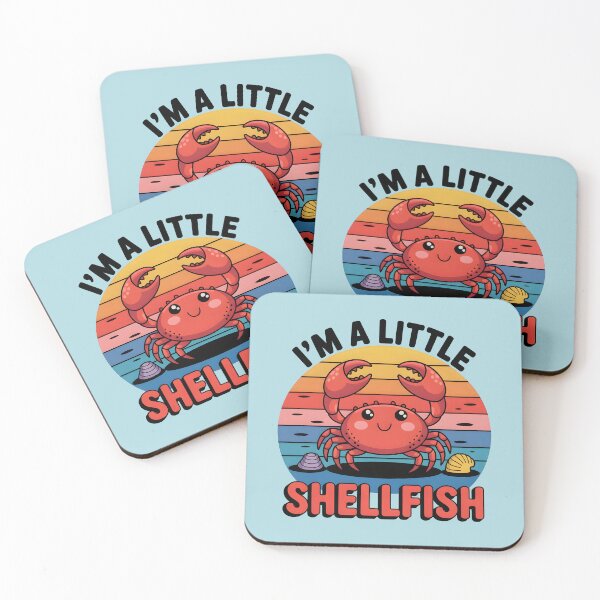 Item preview, I’m a Little Shellfish – Funny Crab Pun designed and sold by Jollys-ArtShop.