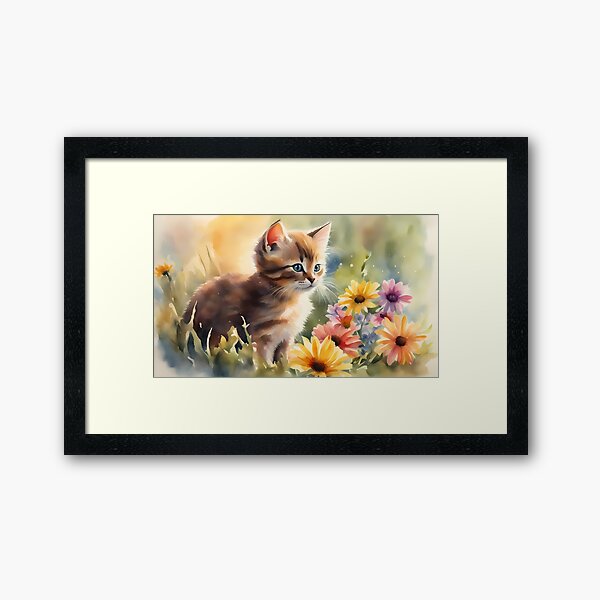 Item preview, Cute Kitten in Meadow designed and sold by BookCovered.