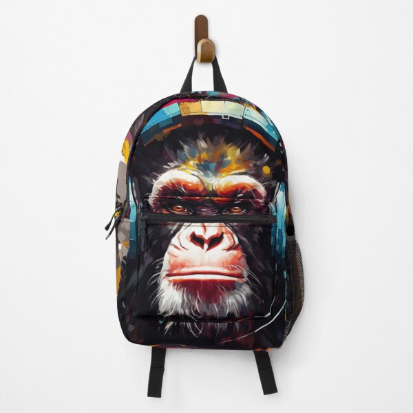 Item preview, DJ Monkey Thinker with Headphones designed and sold by GrinGalore.