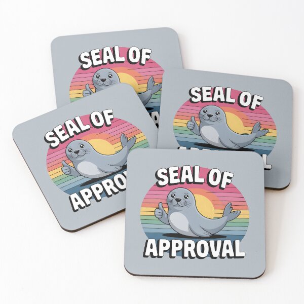 Item preview, Seal of Approval – Cute Seal Pun designed and sold by Jollys-ArtShop.