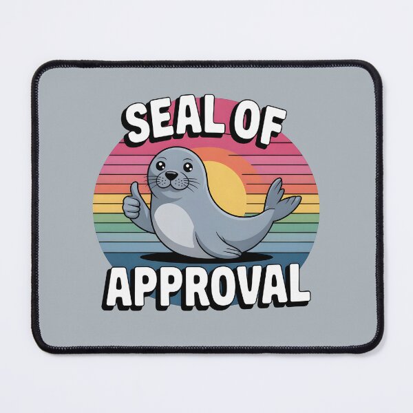 Item preview, Seal of Approval – Cute Seal Pun designed and sold by Jollys-ArtShop.