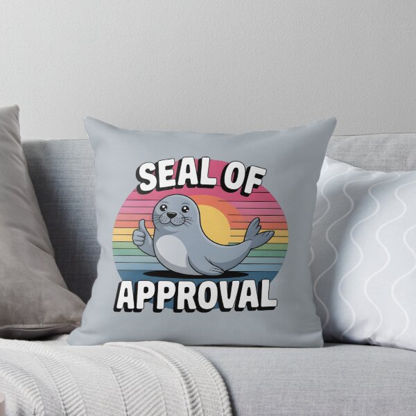 Item preview, Seal of Approval – Cute Seal Pun designed and sold by Jollys-ArtShop.