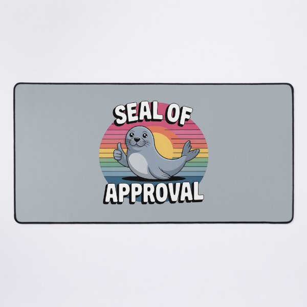Item preview, Seal of Approval – Cute Seal Pun designed and sold by Jollys-ArtShop.